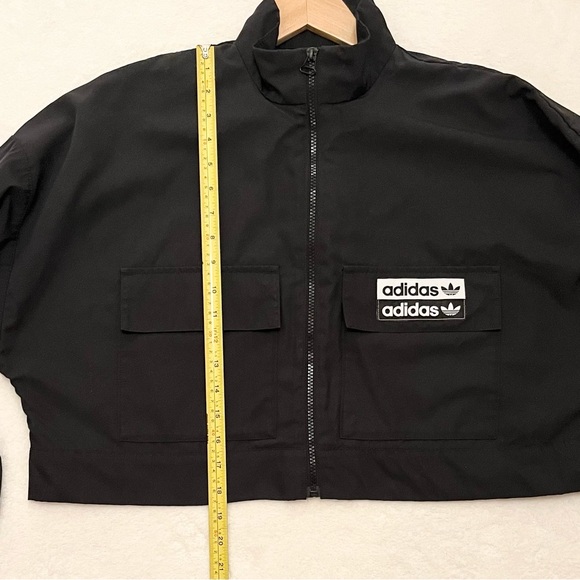 Adidas Originals R.Y.V. Cropped Track Top Black Size L - Picture 14 of 14